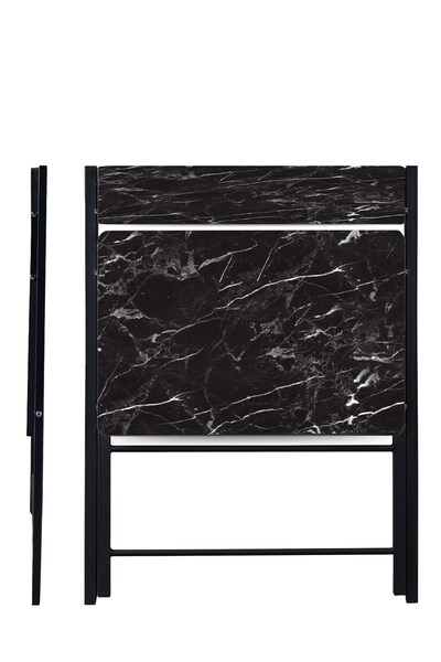 PRİME HOME Katlanır Çalışma Masası Bilgisayar / Laptop Masası  75 cm, Mermer