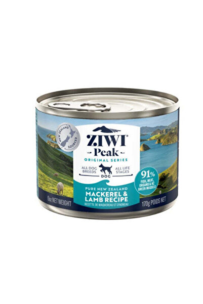ZIWI Peak طعام الكلاب الرطب من زيوي بيك بنكهة الماكريل ولحم الضأن - 170 جرام