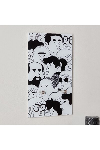 Home Box Fero Glass Metal Cloth Hook - 30x5.5x50 cm