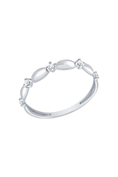 Diamond Line-Gülaylar 14 Ayar Altın Taşlı Trend Yüzük