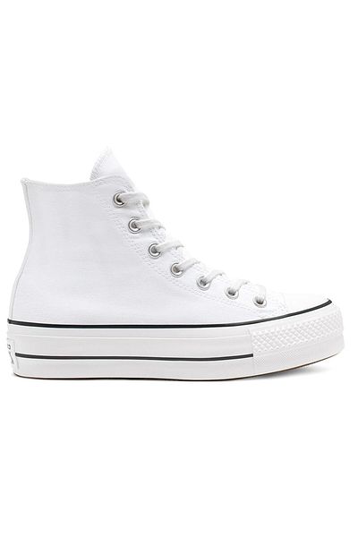 converse Dámské bílé boty pro volný čas Chuck Taylor All Star Platform Canvas 560846 c