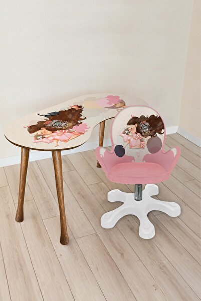 Popcorn Kids Petting Çalışma Masa Seti Kollu Sandalyesi (8-14 YAŞ)