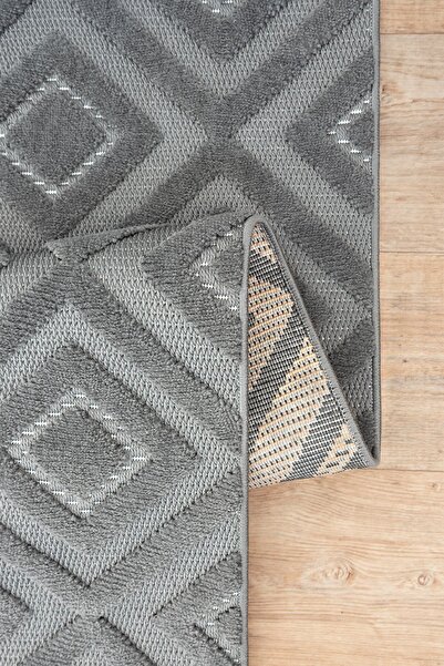 Colore Home Liya İskandinav Halı Bukle Antrasit Salon Halısı