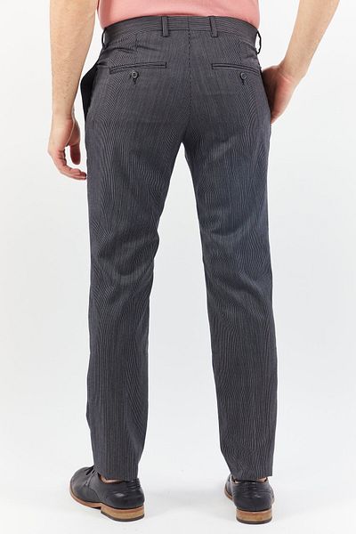 The Kooples Men Regular Fit Micro Stripes Chino Pants, Black