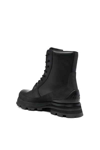 ALEXANDER MCQUEEN Full Leather Lace-Up High Sneakers
