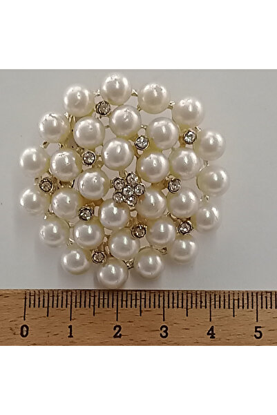 AĞIRSOY İğneli Boncuklu Yaka Broşu