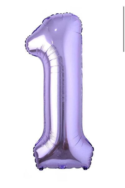 Öztürkpartievi بالون رقم أرجواني لعمر سنة واحدة