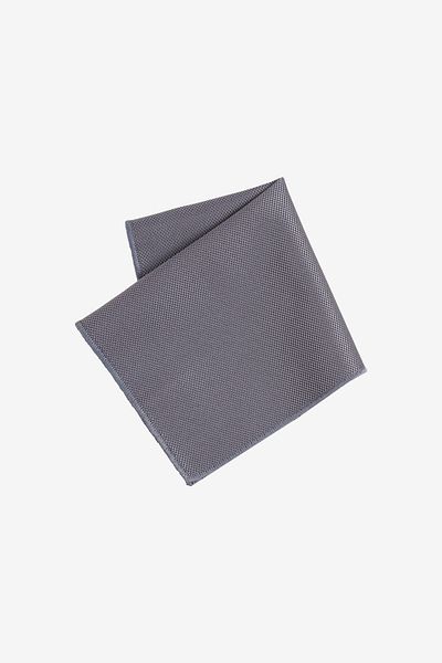 ALTINYILDIZ CLASSICS Men's Anthracite Silk Fabric Tie-Handkerchief Set