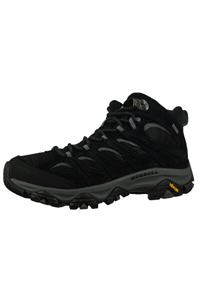 Merrell Herren Wanderstiefel Wanderschuhe Moab 3 Mid Gtx J036243 Schwarz Black/grey Leder Mit Vibram Tc5 &