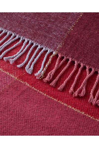 English Home Pink Blanket - Viva Glitter Cotton Double
