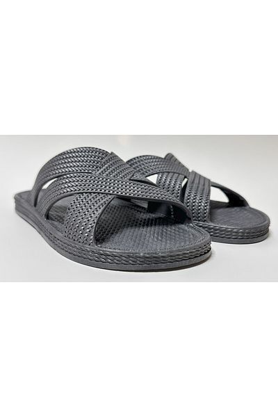 GEZER Non-Slip Flexible Plastic Men's Pool Beach down School Sink Bathroom Reverse Balcony Home Work and Street Slippers