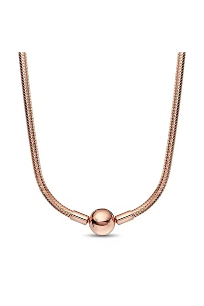 Hector&Co. Jewellery Pembe Renk Gümüş Moments Zincir Kolye