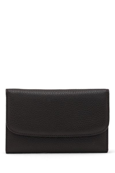 Deri Company Дамски портфейл от тъмнокафява кожа - 213501