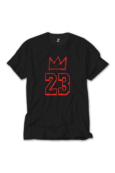 Z zepplin Lebron J. King 23 Black t Shirt