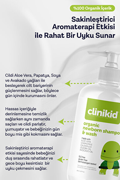 Clinikid Yenidoğan Şampuan & Duş Jeli