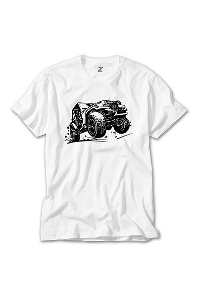 CrowsGate Jeep Off Road White T-shirt