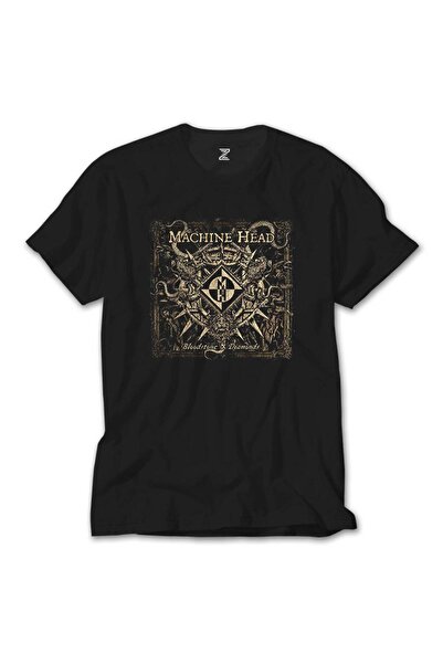 Generic Brand Tricou negru supradimensionat Machine Head Bloodstone Diamonds XL