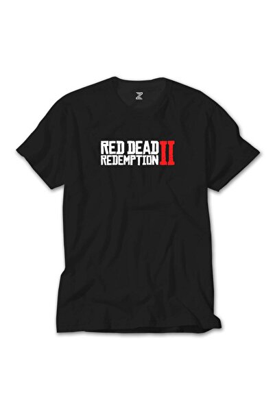 Liyada Tricou negru cu text Red Dead Redemption 2