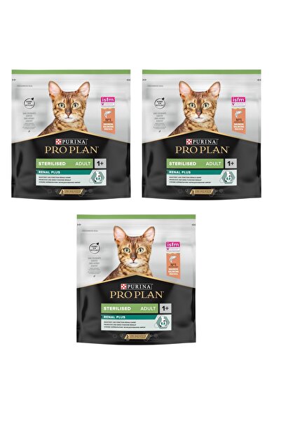 Pro Plan Renal Plus Sterilesed Somonlu Kısırlaştırılmış Kedi Maması 400 Gr. X 3 Paket