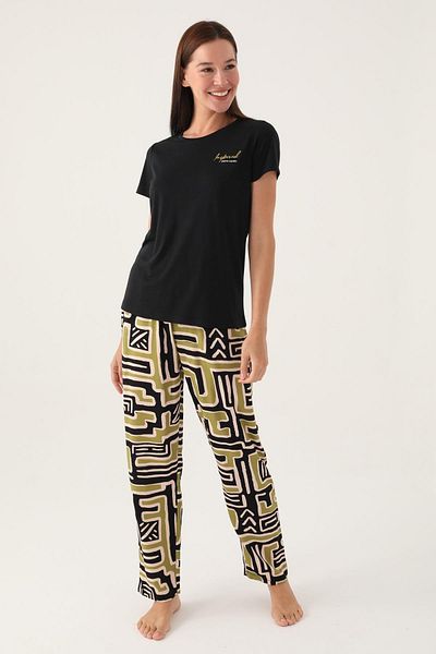Pierre Cardin Short Sleeve Women's Pajama Set, 100% Cotton,