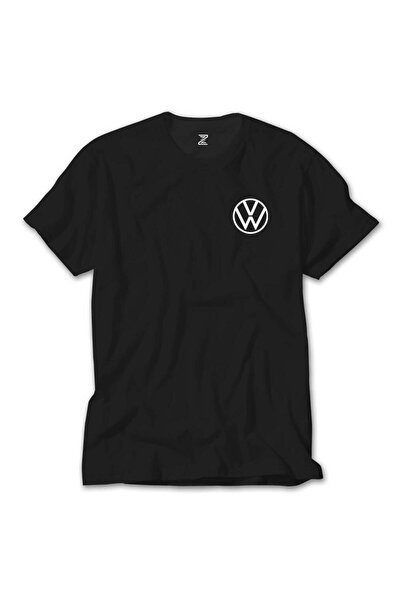 Generic Brand Μαύρο μπλουζάκι με νέο λογότυπο της Volkswagen