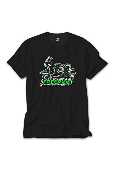 Liyada Tricou negru pentru copii Motocross Enduro Club