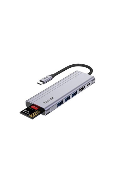 Lexar 7in1 H31 TypeC Macbook Çevirici Çoklayıcı Adaptör LPAH31N