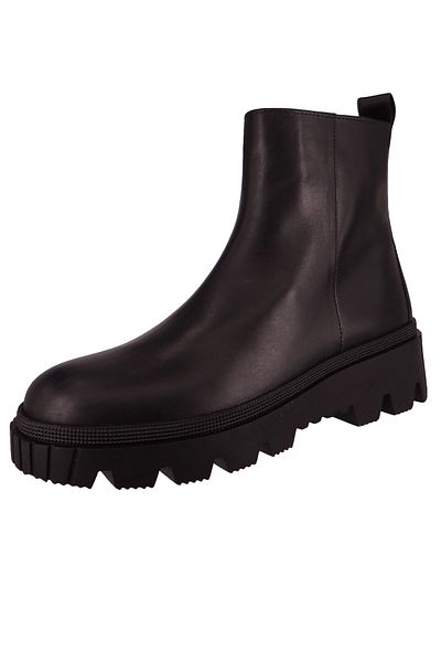 GABOR Damen Elegante Black Leder Stiefelette - F-Weite 31.820