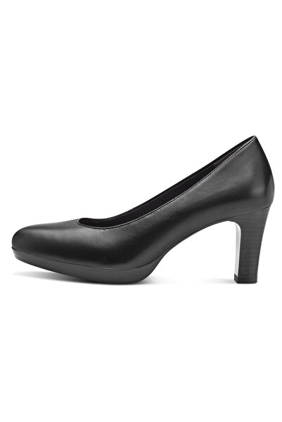Tamaris Damen Klassische Pumps  1-22410-41 Schwarz 001 Black Leder mit TOUCH-IT