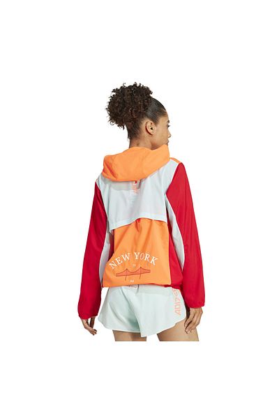 adidas Iw9234-k Nyc Orange γυναικείο αδιάβροχο και μπουφάν