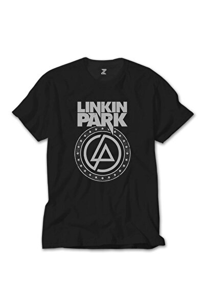 Generic Brand Linkin Park Logo and Star Black T-shirt