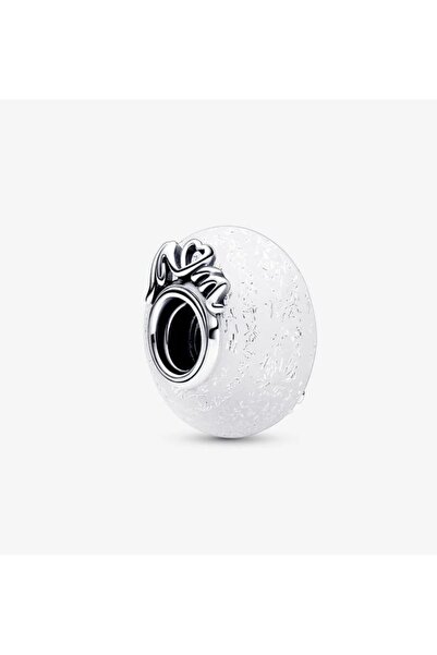 Lovecharm Işıltılı Beyaz Murano Cam Mum