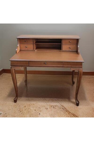 BENGİ TİCARET Çalışma Masa ST 90400 Klasik Model Kayın Aslan Ayak CEVİZ Eskit...