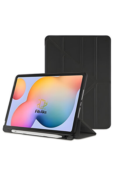 Fibaks Samsung Galaxy Tab S7 Fe S8 Plus T970/x800/t733/t737/t736 12.4" Kalem Bölme Arka Kapak (Uyumlu)