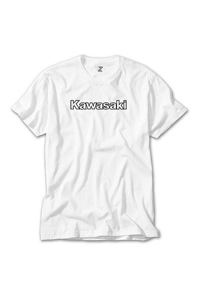 CrowsGate Kawaski Text Black Logo White T-Shirt