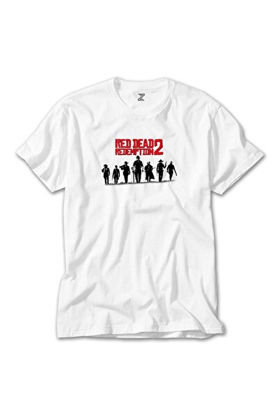 Liyada Tricou alb poster Red Dead Redemption 2