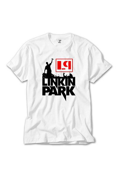 Z zepplin Tricou alb cu banner Linkin Park