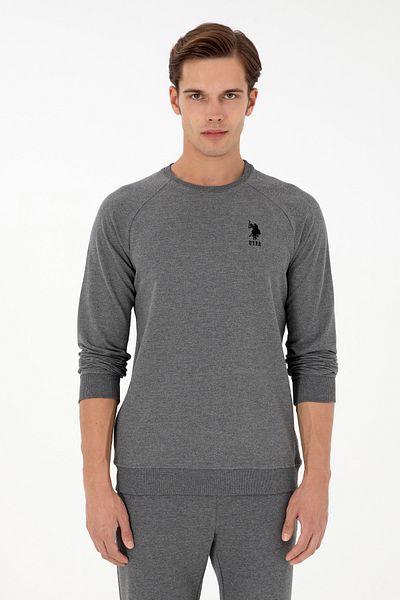 U.S. Polo Assn. Ανδρικό φούτερ Anthracite Melange Basic 50289030 -VR081