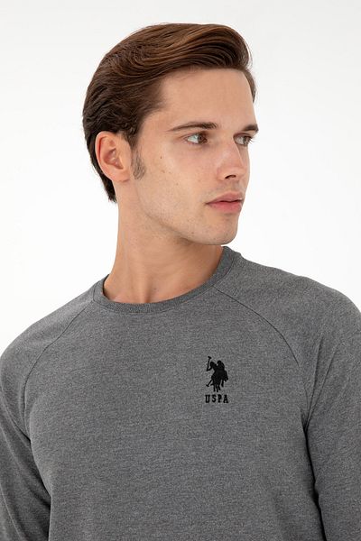 U.S. Polo Assn. Ανδρικό φούτερ Anthracite Melange Basic 50289030 -VR081