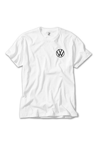 CrowsGate Volkswagen New Black Logo White T-Shirt