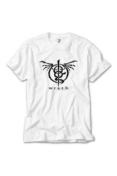 CrowsGate Lamb of God Wrath Logo White T-shirt