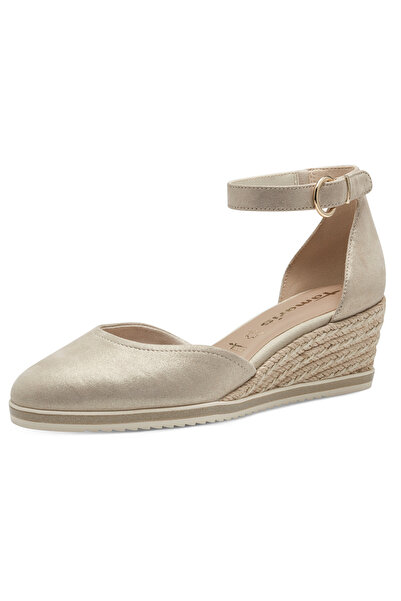 Tamaris Damen Klassische Pumps Keil 1-22309-42 Goldfarben 179 Champagne Leder...