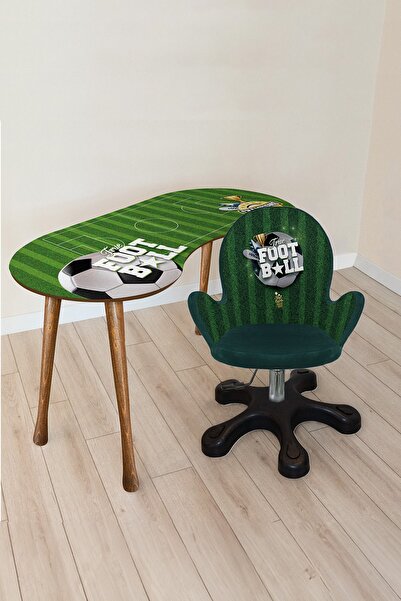 Popcorn Kids Football  Çalışma Masa Seti Kollu Sandalyesi (8-14 YAŞ)