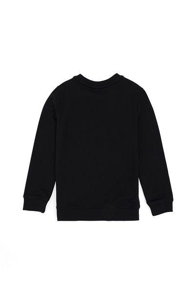 U.S. Polo Assn. Hanorac negru de bază cu gât crew pentru băiat 50289143 -vr046
