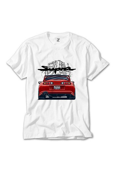 CrowsGate Toyota Supra 2jz White T-Shirt