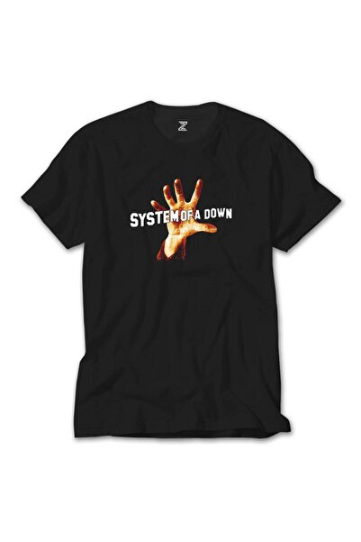 Generic Brand Tricou negru pentru copii System of a Down 1998, vârsta 13-14 ani