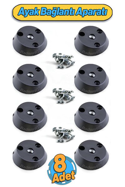 Badem10 8 Adet Dereceli Zigon Sehpa Ayağı Tabanı Mobilya Masa Açılı Orta Sehp...