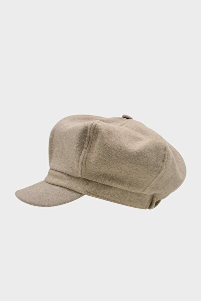 Külah Kadın Yünlü Vintage Kasket Retro Kışlık Şapka