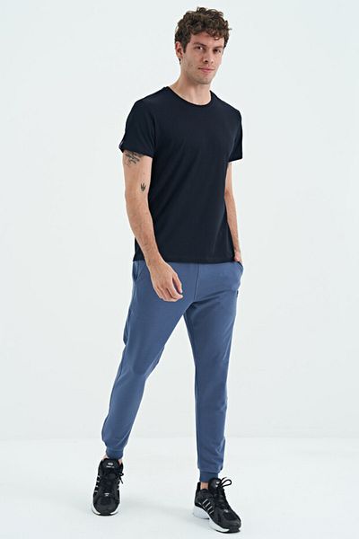 TOMMY LIFE Ανδρικό φούτερ Indigo Battal Jogger Comfortable Form