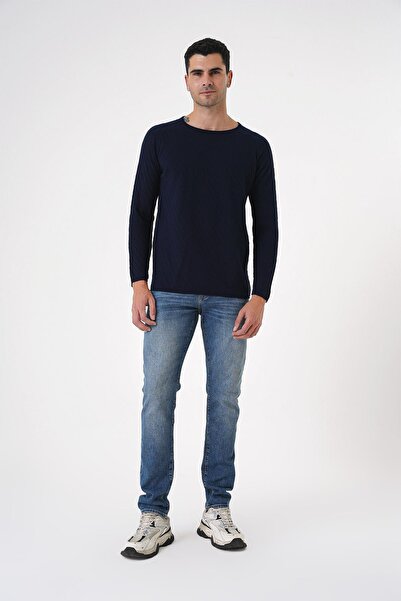 CHUBA Чоловічий светр з коміром-стійкою, в'язаний, з деталями, тонкий, спортивний, трикотажний 21W305